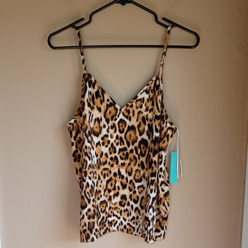 Abound Animal Print Leopard Print Camisole Tank Top Size S New With Tags
